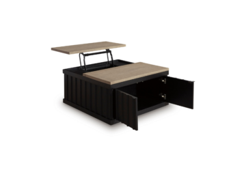 Alternative view of Rylandyn Black/Brown Lift-Top Cocktail Table