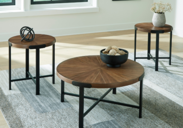 Alternative view of Crosstrail Brown Occasional Table Set