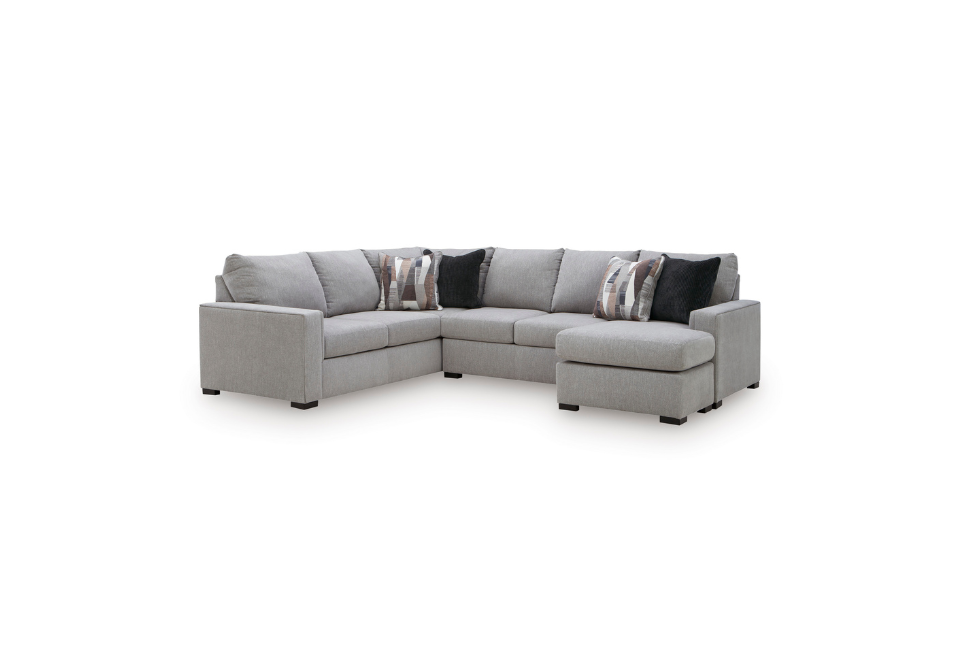 Lakepoint Nickel 2-Piece RAF Chaise Sectional