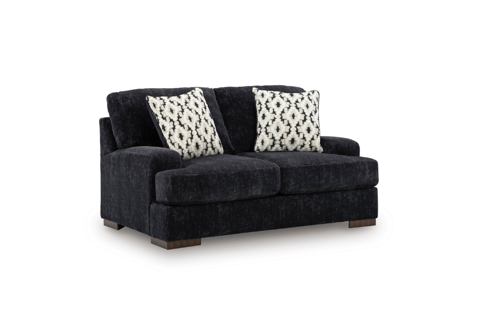 Whitmore Manor Black Pearl Loveseat