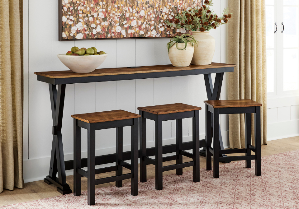 Wildenauer Rectangular Dining Counter Table Set