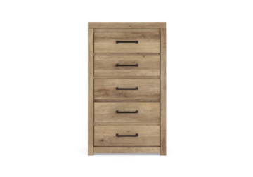 Alternative view of Brozmont Tan Five-Drawer Chest