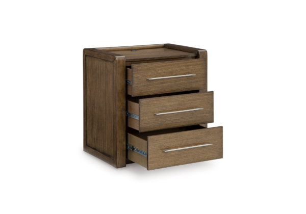 Marxmore Brown Three-Drawer Nightstand - Image 4