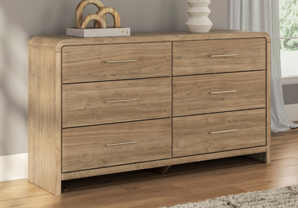 Gramburg Brown Six-Drawer Dresser - Image 6
