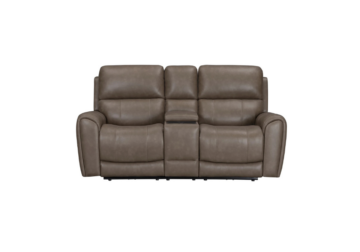 Alternative view of Hamilton Dark Brown Reclining Loveseat
