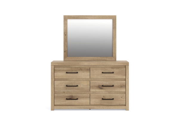 Brozmont Tan Six-Drawer Dresser - Image 4